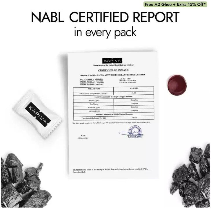 Shilajit Energy Gummies
