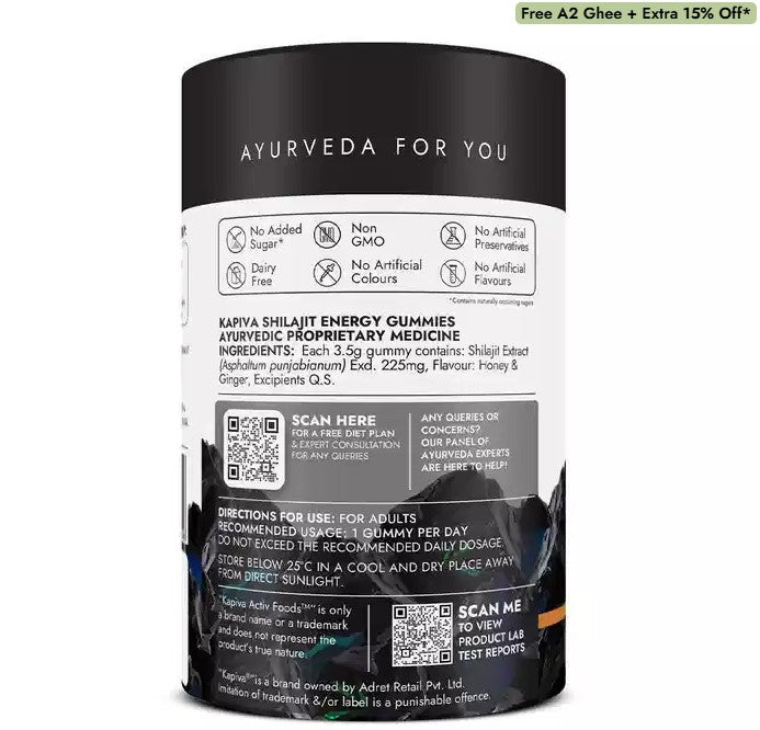 Shilajit Energy Gummies